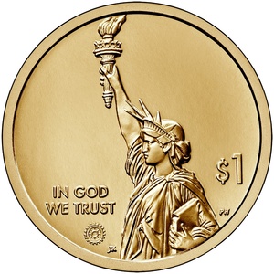 2023 1-dollar - S - Louisiana - Reverse Proof obverse